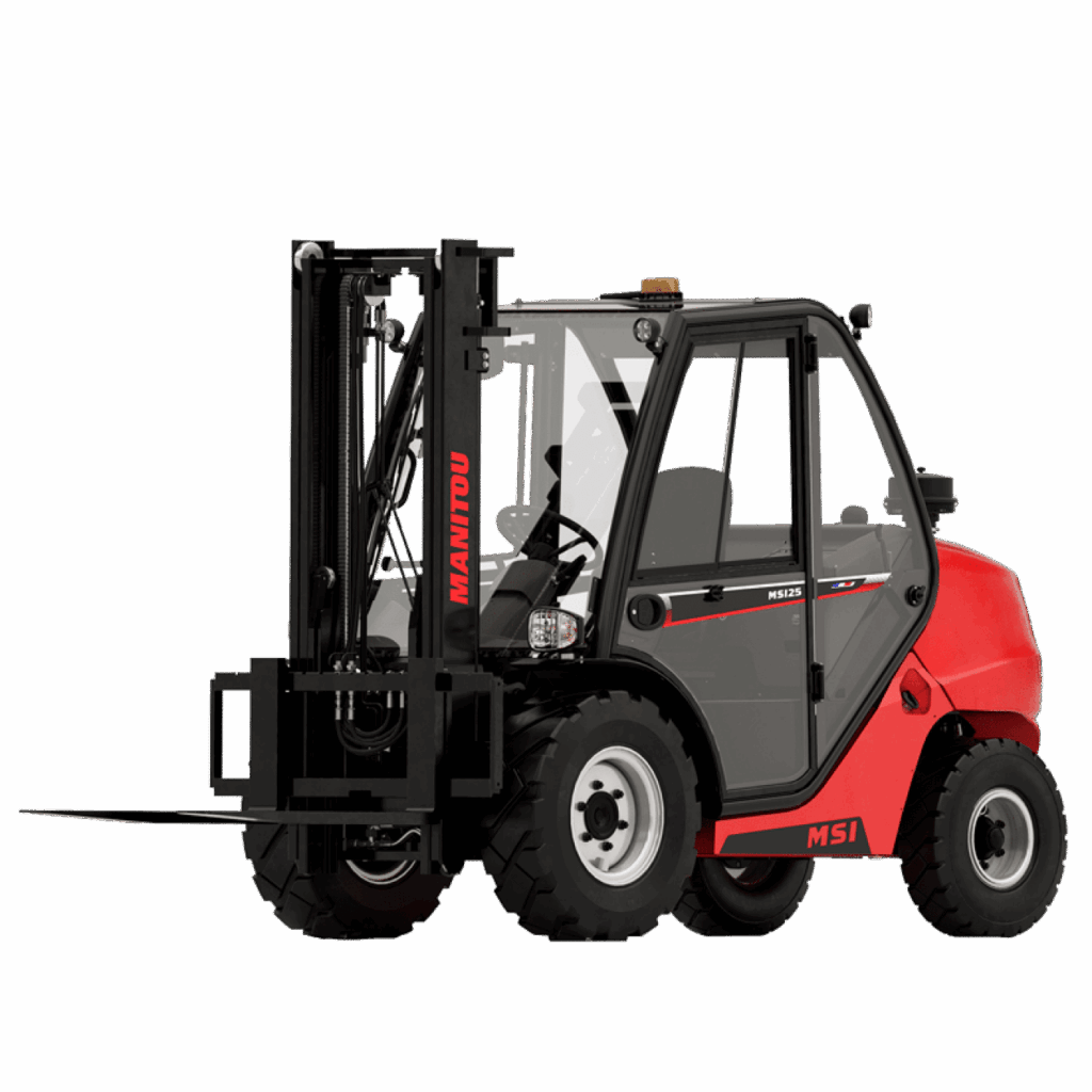 Gabelstapler, Arbeitsbühne, Treppensteiger, Sackkarre, Service München Linde, Manitou, Zonzini News, Geländestapler MSI 30