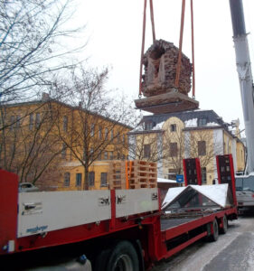 Gabelstapler, Arbeitsbühne, Treppensteiger, Sackkarre, Service München Linde, Manitou, Zonzini News, Antike Wasserstraße Umzug 01