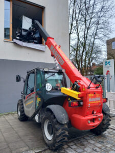 Gabelstapler, Arbeitsbühne, Treppensteiger, Sackkarre, Service München Linde, Manitou, Zonzini News, Passt!